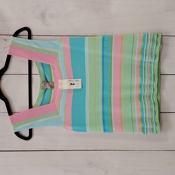 Sigrid Olsen Tops - NWT Sigrid Olsen Sport Pastel Tank Medium